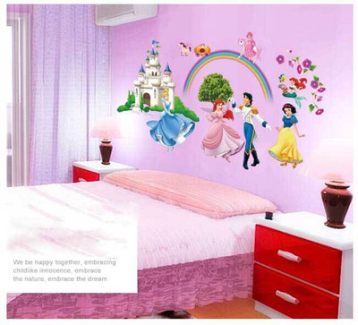 

Oren Empower New Design Of Cute Princess Wall Sticker(65 cm X cm 125, Multicolor)