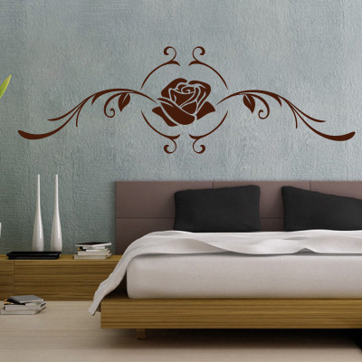 Creatick Studio 121.92 cm Rose Wall Decal Self Adhesive Sticker(Pack of 1)
