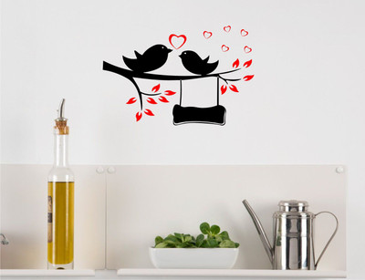 

Wall Guru  Adhesive Sticker(Pack of 1, Black;red