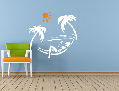 

Wall Guru  Self Adhesive Wall Decal Sticker(Pack of 1, White