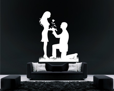 

Wall Guru  Self Adhesive Wall Decal Sticker(Pack of 1, White