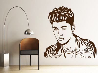 Creatick Studio 121.92 cm Justin Bieber Wall Decal Self Adhesive Sticker(Pack of 1)