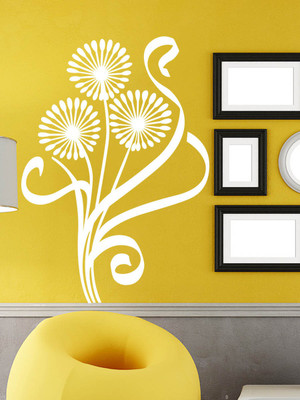 Trends on WALL 72 cm Deldelion Tree Self Adhesive Sticker(Pack of 1)
