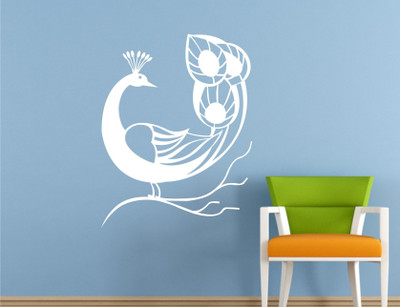 

Wall Guru  Self Adhesive Wall Decal Sticker(Pack of 1, White