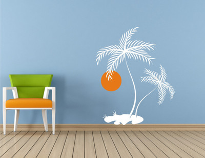 

Wall Guru  Self Adhesive Wall Decal Sticker(Pack of 1, White