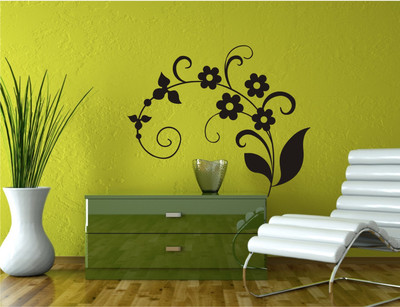 

Wall Guru  Adhesive Sticker(Pack of 1, Black