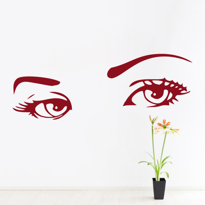 

Decor Kafe  Wall Sticker For Bedroom Sticker(Pack of 1, Burgundy