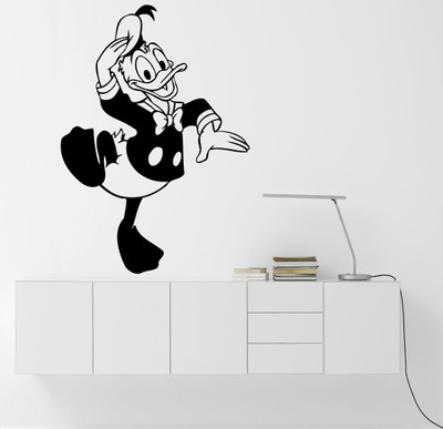 

Veldeco cartoon [H55xW40]cm  cut work vinyl self adhesive walldecal Sticker(Pack of 1, Black