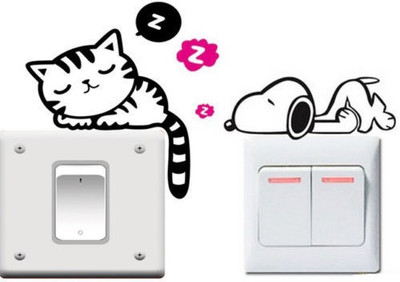 

Stickonn  Switch Sticker Sticker(Pack of 2, Black