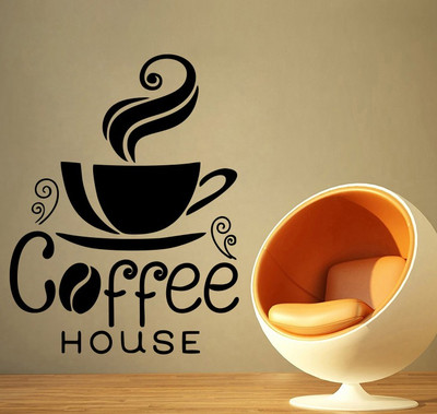 decor kafe Medium Wall Sticker For Bedroom(Pack of 1)