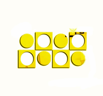

Sehaz Artworks  Decals Sticker(Pack of 8, Gold