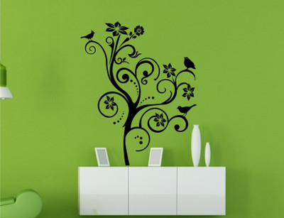 

Wall Guru  Wall Decal&Sticker Sticker(Pack of 1, Black