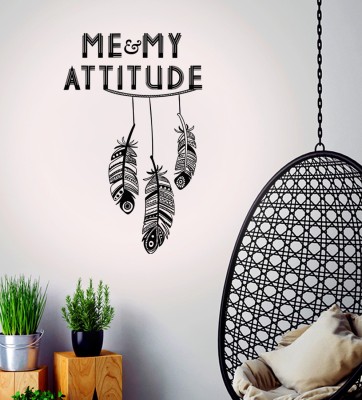 HAPPYSTICKY 65 cm Attitude Removable Sticker(Pack of 1)