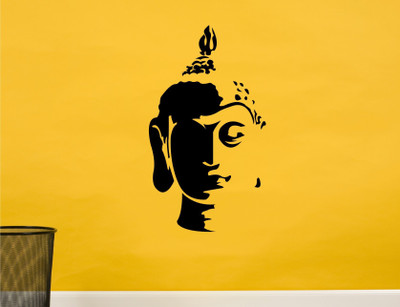 

Wall Guru  Self Adhesive Wall Decal Sticker(Pack of 1, Black