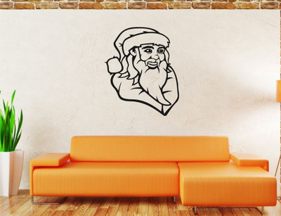 

Wall Guru  Self Adhesive Wall Decal Sticker(Pack of 1, Black