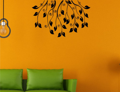 

Wall Guru  Self Adhesive Wall Decal Sticker(Pack of 1, Black