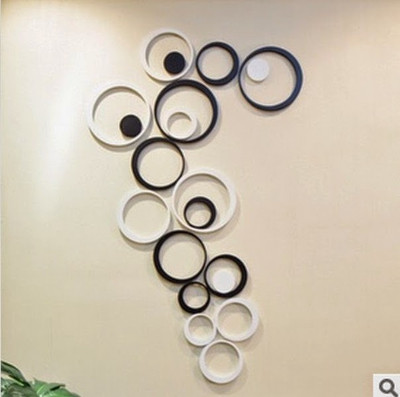 

Wall Whispers  Acrylic Sticker(Pack of 1, White;black