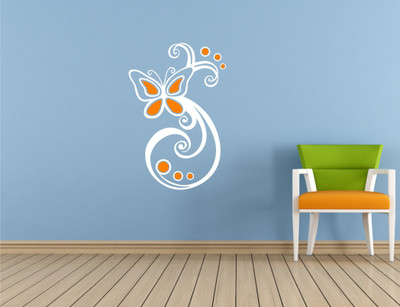

Wall Guru  Self Adhesive Wall Decal Sticker(Pack of 1, White