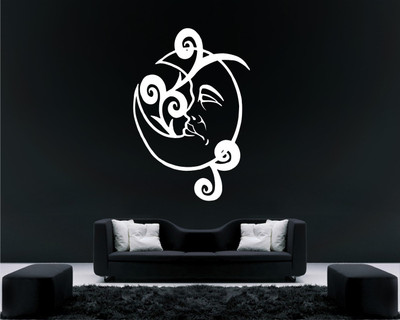 

Wall Guru  Self Adhesive Wall Decal Sticker(Pack of 1, White