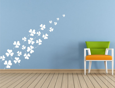 

Wall Guru  Self Adhesive Wall Decal Sticker(Pack of 1, White