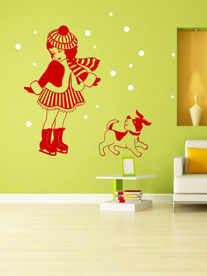 

Trends on Wall  Kids Sticker(Pack of 1, Red;white