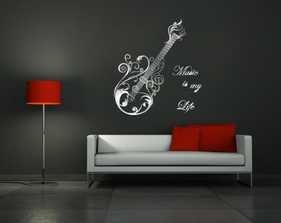 Creatick Studio 53 cm Creatick Studio Music is my Life Wall Decal Self Adhesive Sticker(Pack of 1)