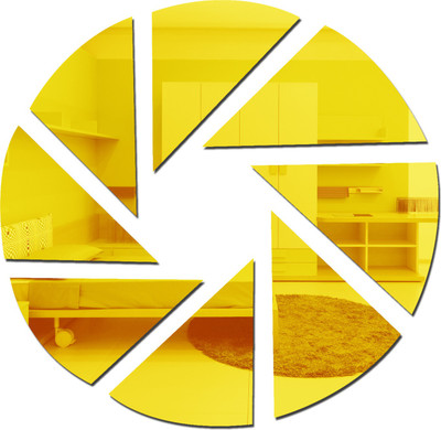 

Sehaz Artworks  Decals Sticker(Pack of 8, Gold