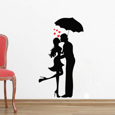 

Vsquare Studio  Wall Sticker Sticker(Pack of 1, Black;red