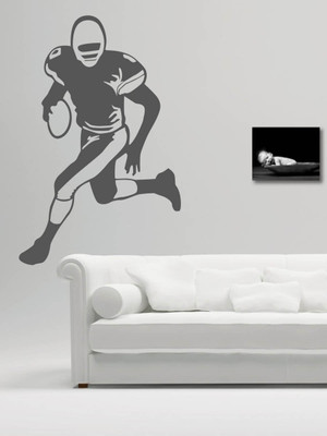 Trends on WALL 91 cm Rugby Player Self Adhesive Sticker(Pack of 1)