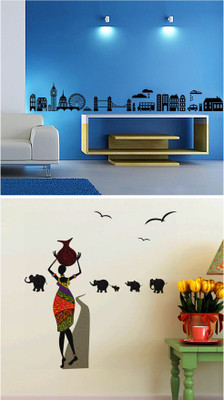 

Aquire  PVC Vinyl Sticker(Pack of 2, Multicolor