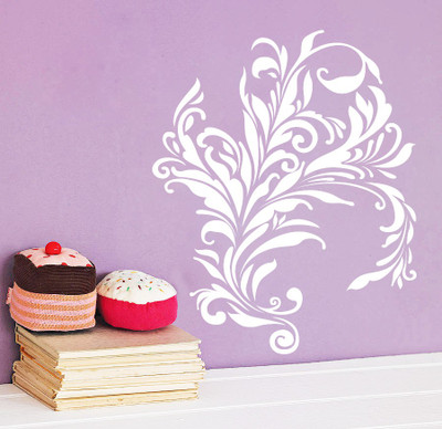 Creatick Studio 68.58 cm Swirl Design Wall Decal Self Adhesive Sticker(Pack of 1)