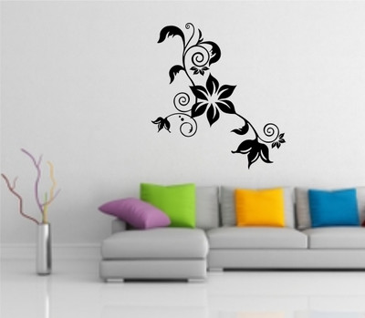Smart Wall Guru  Adhesive Sticker(Pack of 1, Black