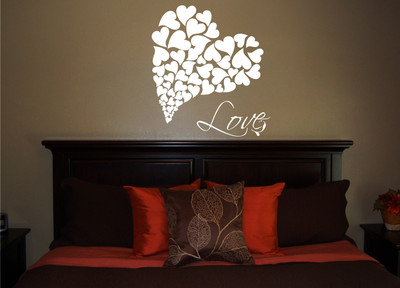Creatick Studio 50.8 cm Love Wall Decal Self Adhesive Sticker(Pack of 1)