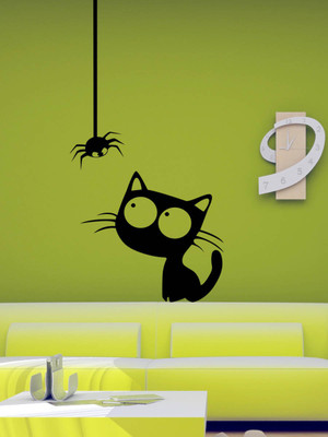Trends on Wall  Kids Sticker(Pack of 1, Black