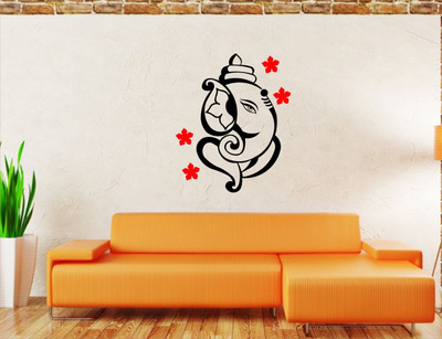

Wall Guru  Adhesive Sticker(Pack of 1, Black;red