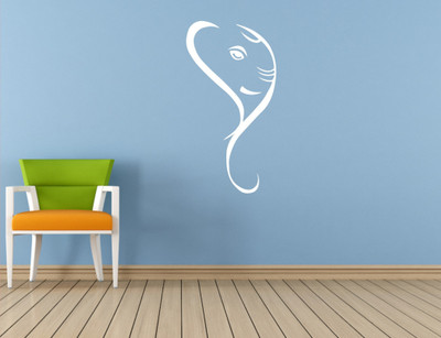 

Wall Guru  Self Adhesive Wall Decal Sticker(Pack of 1, White