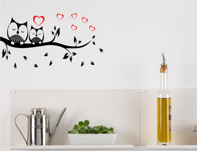 

Wall Guru  Adhesive Sticker(Pack of 1, Black;red