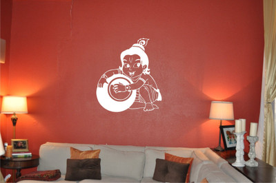 

Wall Guru  Adhesive Sticker(Pack of 1, White