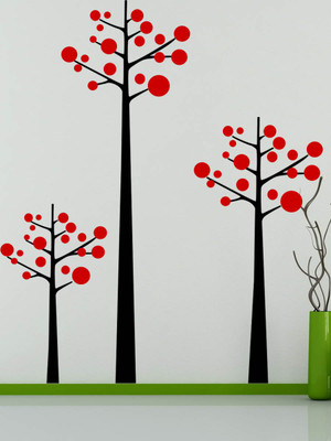 Trends on WALL 104 cm Bubble Tree Self Adhesive Sticker(Pack of 1)
