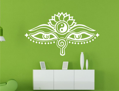 

Wall Guru  Self Adhesive Wall Decal Sticker(Pack of 1, White