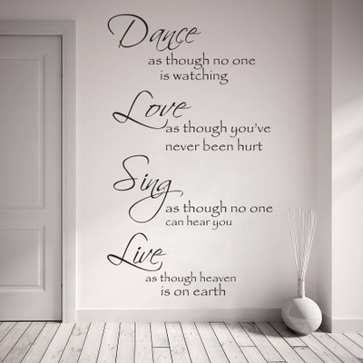 85% OFF on Decor Kafe Medium Wall Sticker For Bedroom Sticker(Pack of 1)