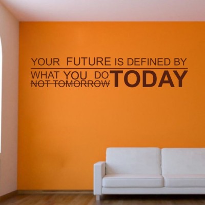 Creatick Studio 91.44 cm Future Quote Wall Decal Self Adhesive Sticker(Pack of 1)