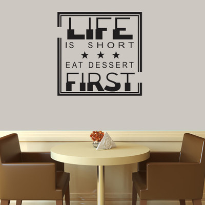 

Decor Wall  Self Adhesive Sticker(Pack of 1, Black