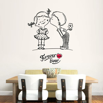 

Hoopoe Decor  Forever and ever Sticker(Pack of 1, Black