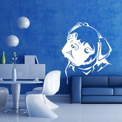 Creatick Studio 96.52 cm Pug Wall Decal Self Adhesive Sticker(Pack of 1)