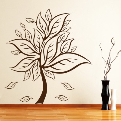 Creatick Studio 81.28 cm In Bloom Tree Wall Decal Self Adhesive Sticker(Pack of 1)