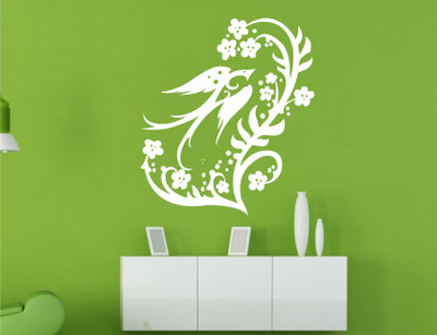 

Wall Guru  Self Adhesive Wall Decal Sticker(Pack of 1, White