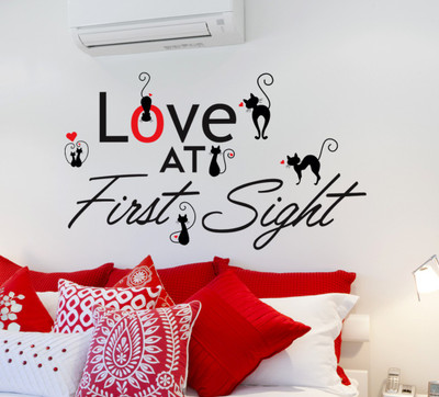 

Wallstick  PVC Vinyl Sticker Sticker(Pack of 1, Red;black