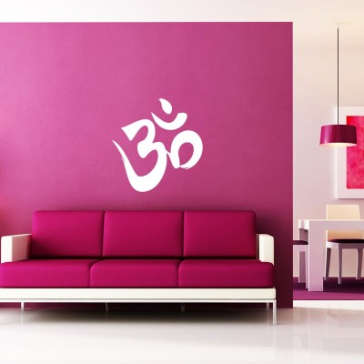 Creatick Studio 86.36 cm Om Wall Decal Self Adhesive Sticker(Pack of 1)