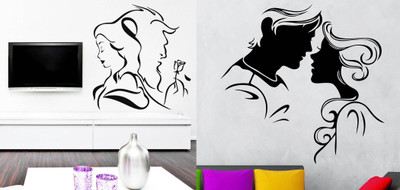 

Vsquare Studio  Wall Sticker Sticker(Pack of 2, Black